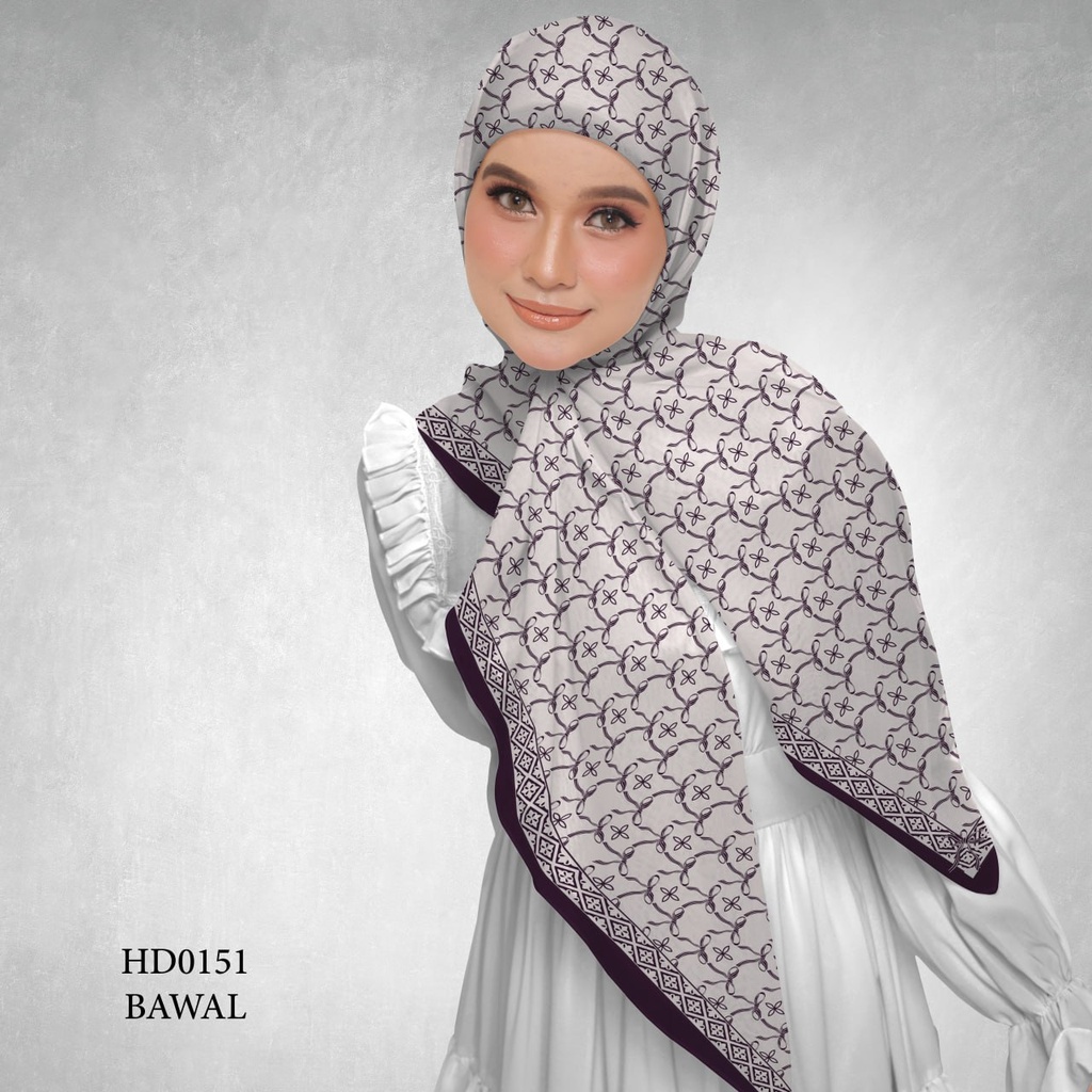Tudung Bawal (Square Hijab) in HD0151