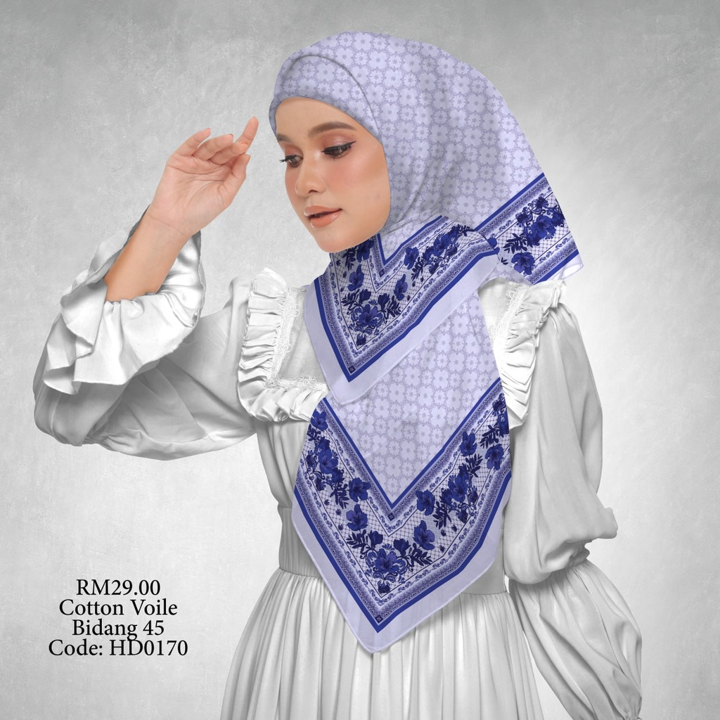 Tudung Bawal (Square Hijab) in HD0170